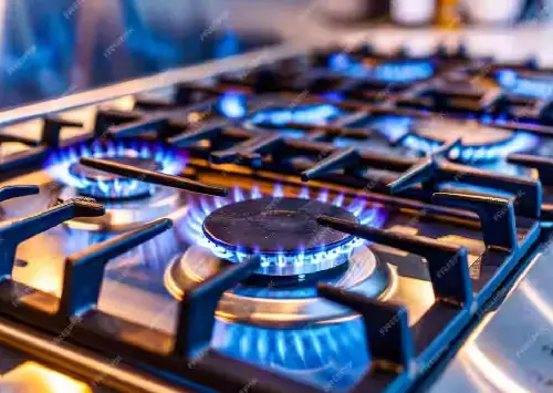 Urban Gas Stove technician servicing a gas stove